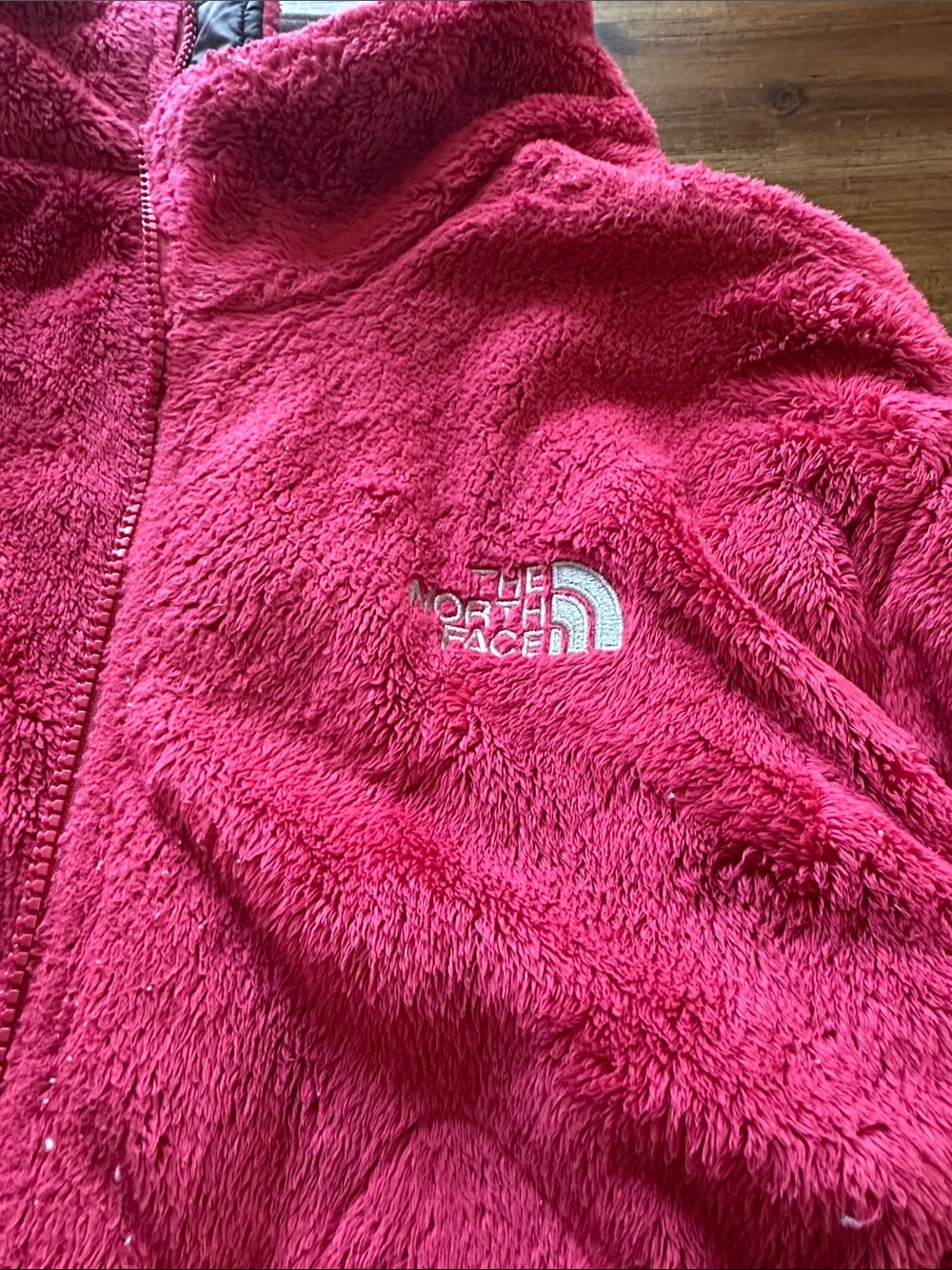 The North Face women’s fleece Jacket - Pink with Black Trim